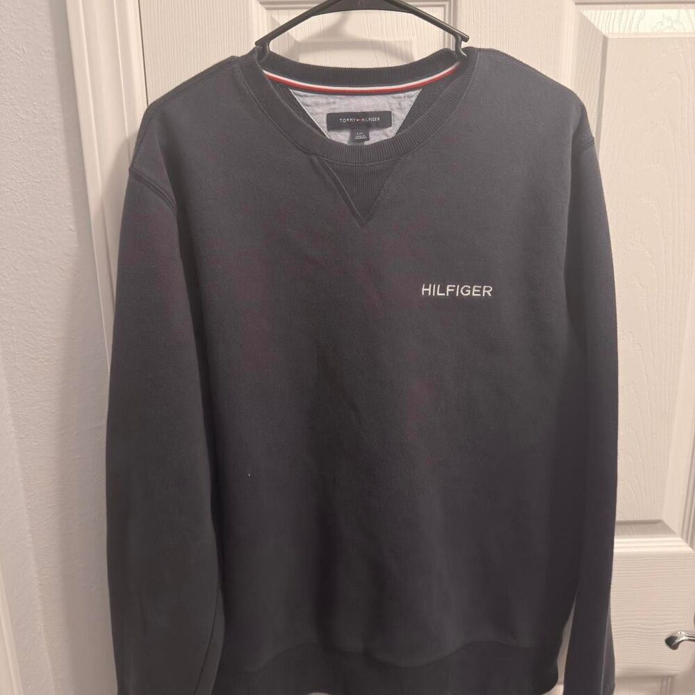 Tommy-hilfiger Men's Black and Navy Sweatshirt